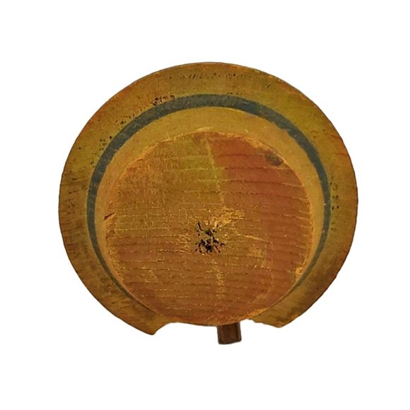 Vintage ANRI Hand Carved Mechanical Wooden Bottle Wine Stopper Hand Painted - Picture 6 of 7